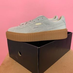 PUMA Women's White Rihanna X Suede Creepers